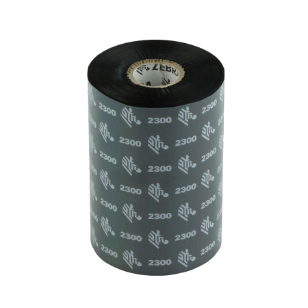 Красящая лента (Риббон) Zebra 2300 Wax (83mm x 450m, wax, втулка 1