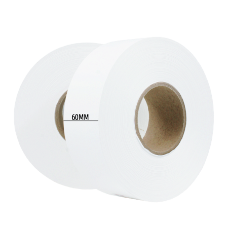 Текстильная лента, нейлон (NT637S, White nylon) 60мм х 200м, белая
